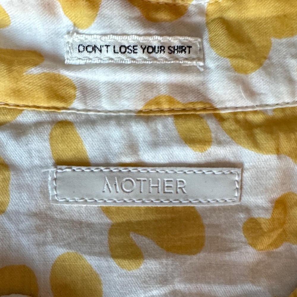 MOTHER White and Yellow Patterned Top - Picture 2 of 3